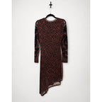JOHNNY WAS Shelly Asymmetrical Mesh Dress NWT Size SMALL