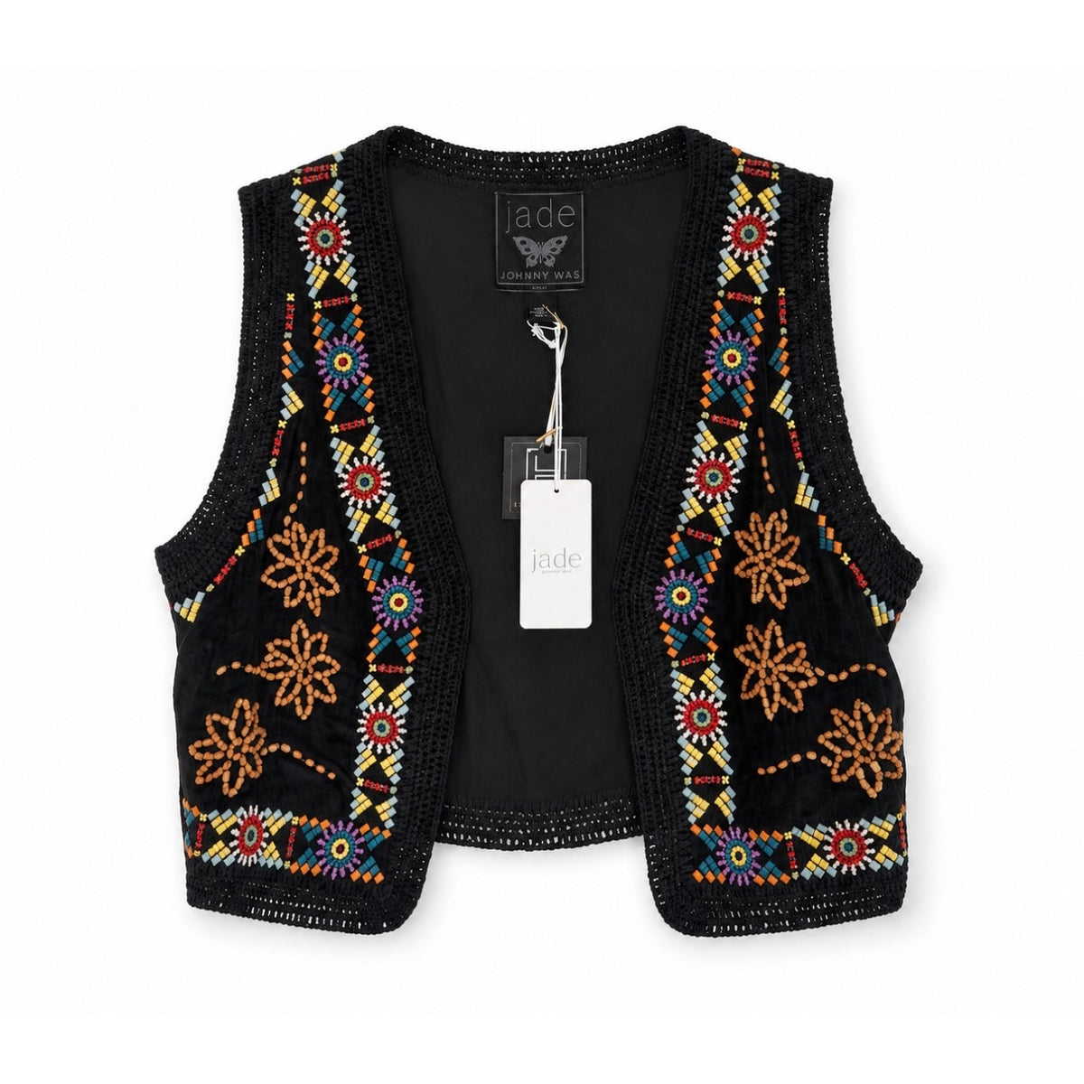 JADE by JOHNNY WAS Shiko Beaded Vest NWT Size Small – Hadley House ...