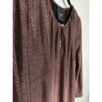 JADE by JOHNNY WAS Bronze Metallic Dress NWT Size SMALL