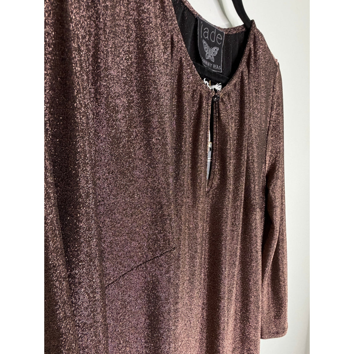 JADE by JOHNNY WAS Bronze Metallic Dress NWT Size SMALL