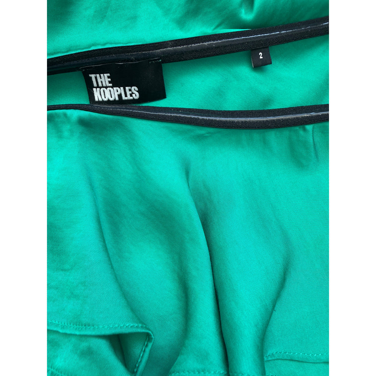 THE KOOPLES One Shoulder Satin Mini Dress NWOT US Size 6 SMALL