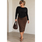 SAINTS 21 Ruched Body Suit NWT Size XL