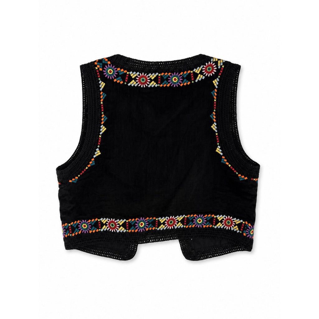 JADE by JOHNNY WAS Shiko Beaded Vest NWT Size Small