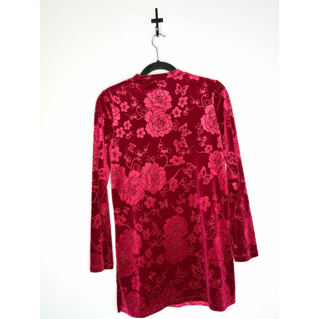 JOHNNY WAS Embossed Stretch Velvet Tunic NWT Size SMALL