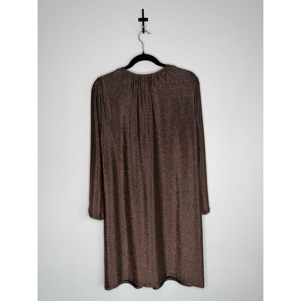 JADE by JOHNNY WAS Bronze Metallic Dress NWT Size SMALL