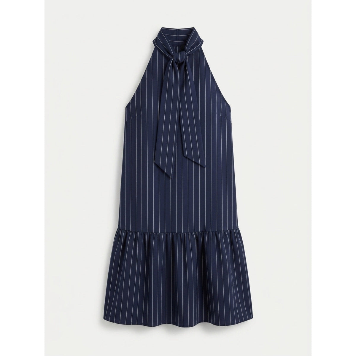 FLORA BEA NYC Tori Dress in NAVY PINSTRIPE NWT SMALL