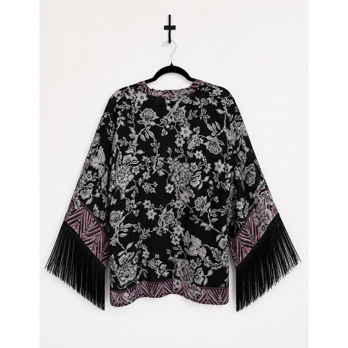 JOHNNY WAS Edina Fringe Blouse NWT Size SMALL