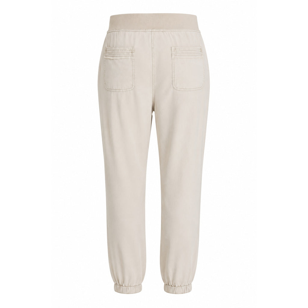 XCVI Chattaway Twill Banded Jogger Pant in Warm Clay Beige Size S