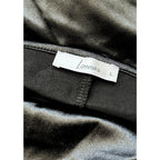 LOEMES Black Satin Cowl Neck Mini Dress NWOT LARGE