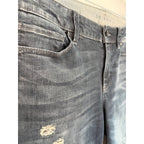 WHITE HOUSE BLACK MARKET The Skinny Jeans with Sequin Distress NWT Size 4