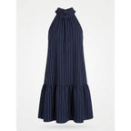 FLORA BEA NYC Tori Dress in NAVY PINSTRIPE NWT SMALL
