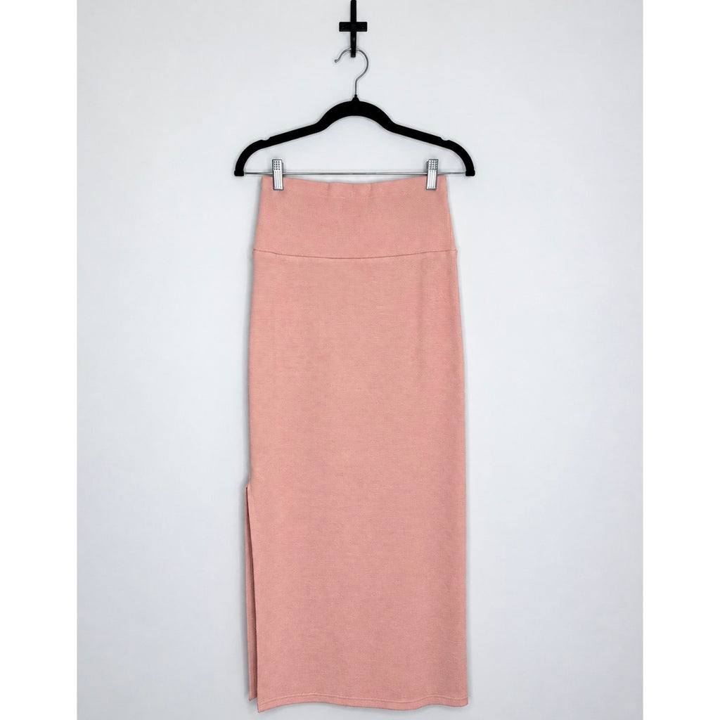 HEYSON Freckled Poppy Mineral Wash Thermal Skirt w/ Side Slit NWT Size Small