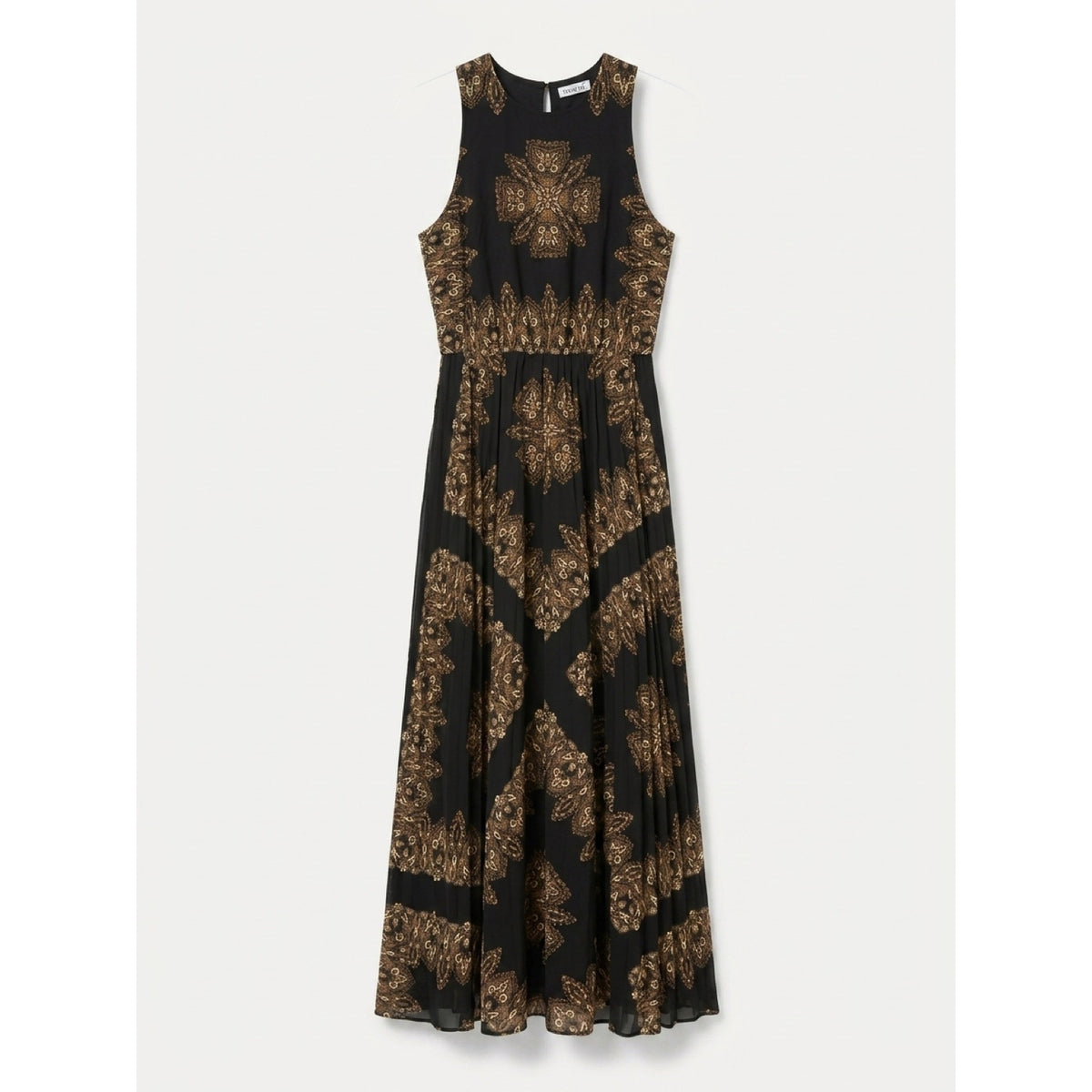 WEST OF Claire Scarf Print Sleeveless Maxi Dress Size M