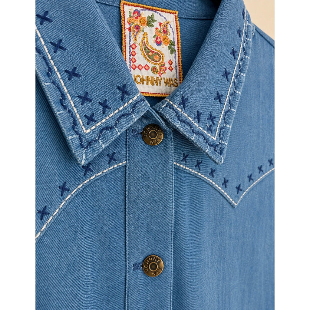 JOHNNY WAS Shirley Western Worker Jacket NWT Size SMALL