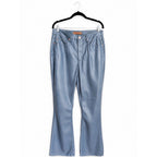 JUDY BLUE Faux Leather Flare Trouser Pants with Tummy Control Size 11/30