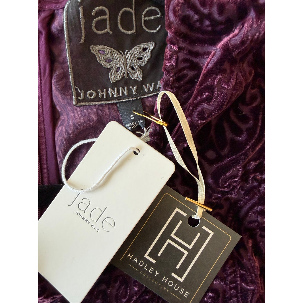 JADE by JOHNNY WAS Donovan Velvet Dress NWT Size SMALL