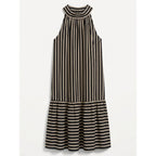 FLORA BEA NYC Tori Dress in Night Black Stripe NWT SMALL