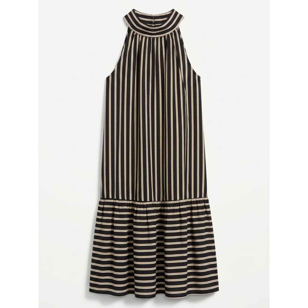 FLORA BEA NYC Tori Dress in Night Black Stripe NWT SMALL