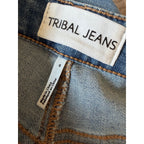 TRIBAL JEANS Audrey Mid Rise Girlfriend Barrel Leg l Jamba Balloon Jeans NWT Size 6