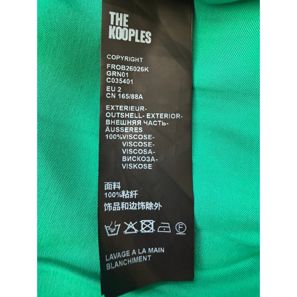 THE KOOPLES One Shoulder Satin Mini Dress NWOT US Size 6 SMALL