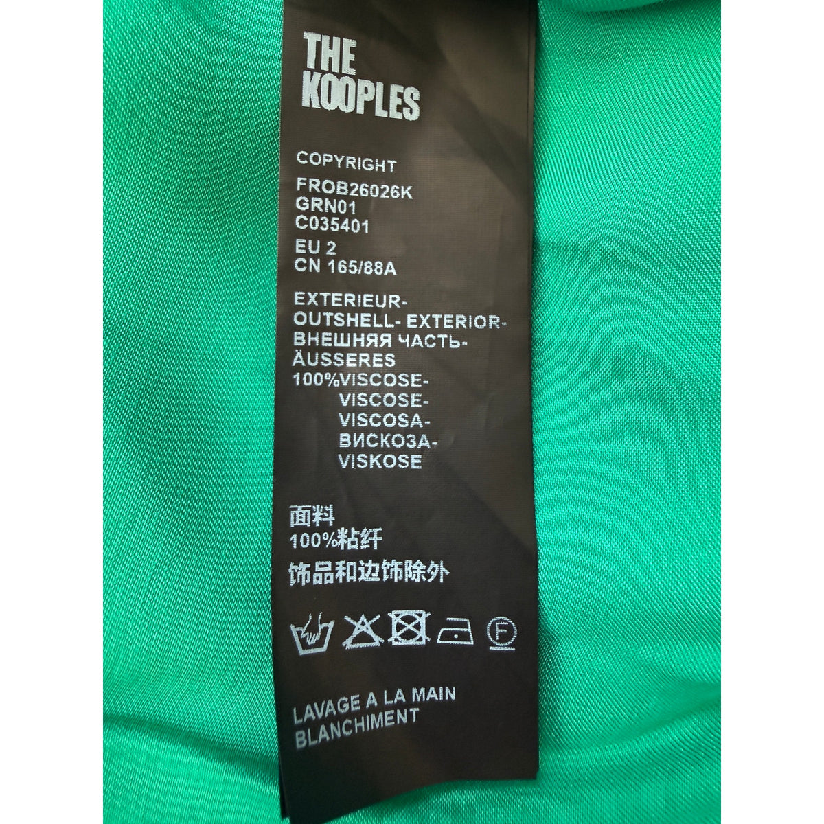THE KOOPLES One Shoulder Satin Mini Dress NWOT US Size 6 SMALL