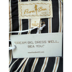 FLORA BEA NYC Tori Dress in Night Black Stripe NWT SMALL