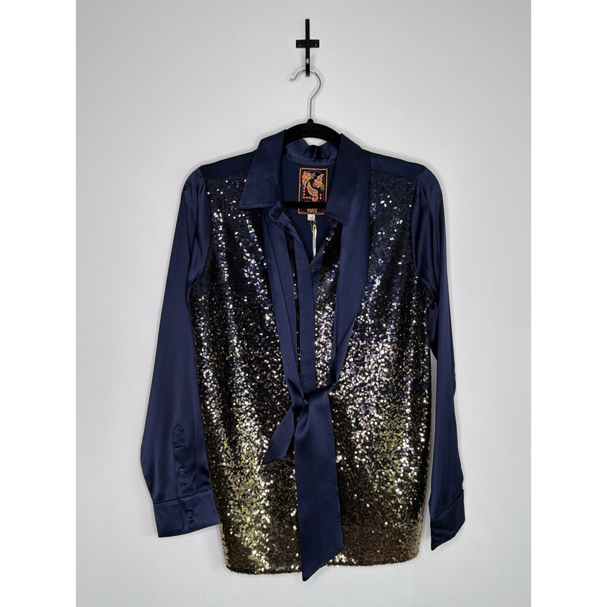JOHNNY WAS WORKSHOP Selya Sequin Thai Shirt NWT Size SMALL