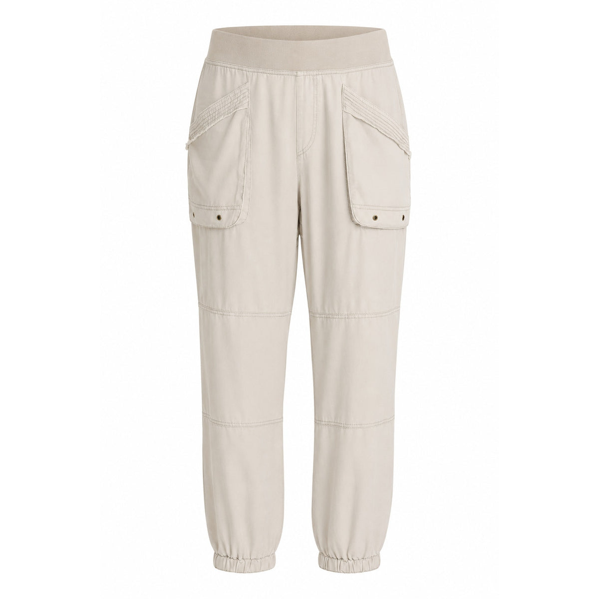 XCVI Chattaway Twill Banded Jogger Pant in Warm Clay Beige Size S