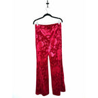 JOHNNY WAS Embossed Stretch Velvet Wide Leg Pant NWT SMALL