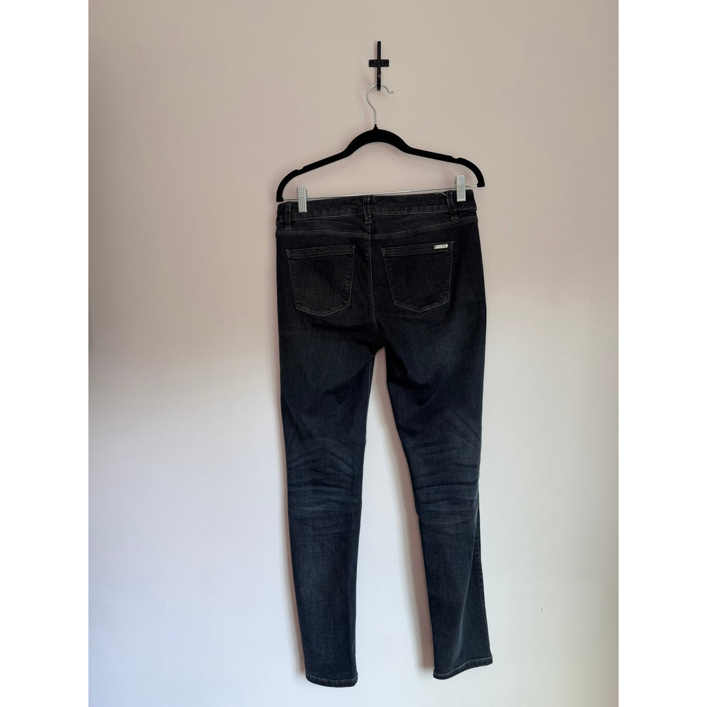WHITE HOUSE BLACK MARKET The Skinny Jeans with Sequin Distress NWT Size 4