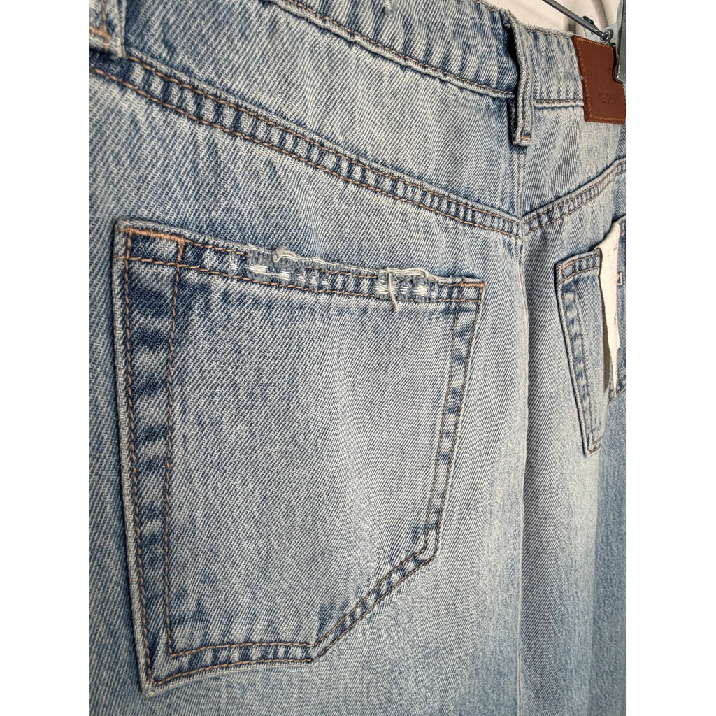 HIDDEN JEANS Peyton High Waist Classic Denim Midi Skirt Size S