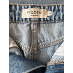 HIDDEN JEANS Peyton High Waist Classic Denim Midi Skirt Size S
