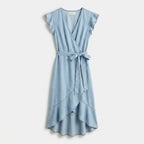 DEAR JOHN ANAHI TENCEL WRAP DRESS NWOT XS