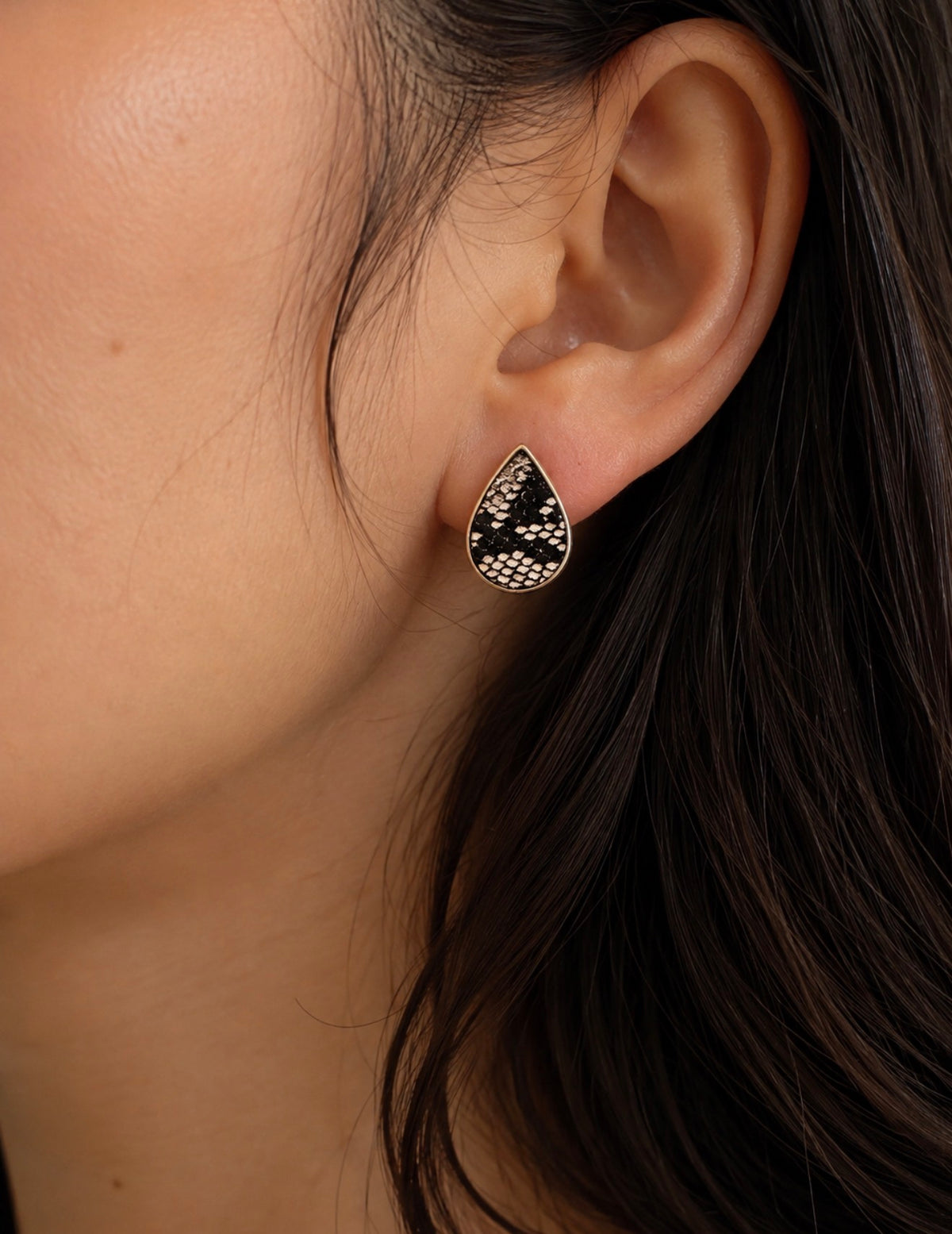 Teardrop Stud Earrings