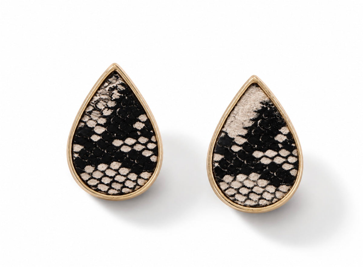 Teardrop Stud Earrings