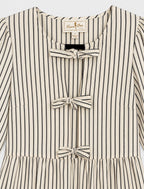 FLORA BEA Westie Tuxedo Stripe Dress NWT Size SMALL