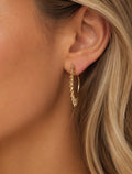 Sunburst Hoop Earrings