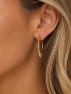 Sunburst Hoop Earrings