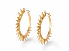 Sunburst Hoop Earrings