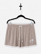 Palms Away Shorts - Vintage French Terry