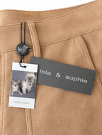 Contempory Faux Suede Utility Trousers