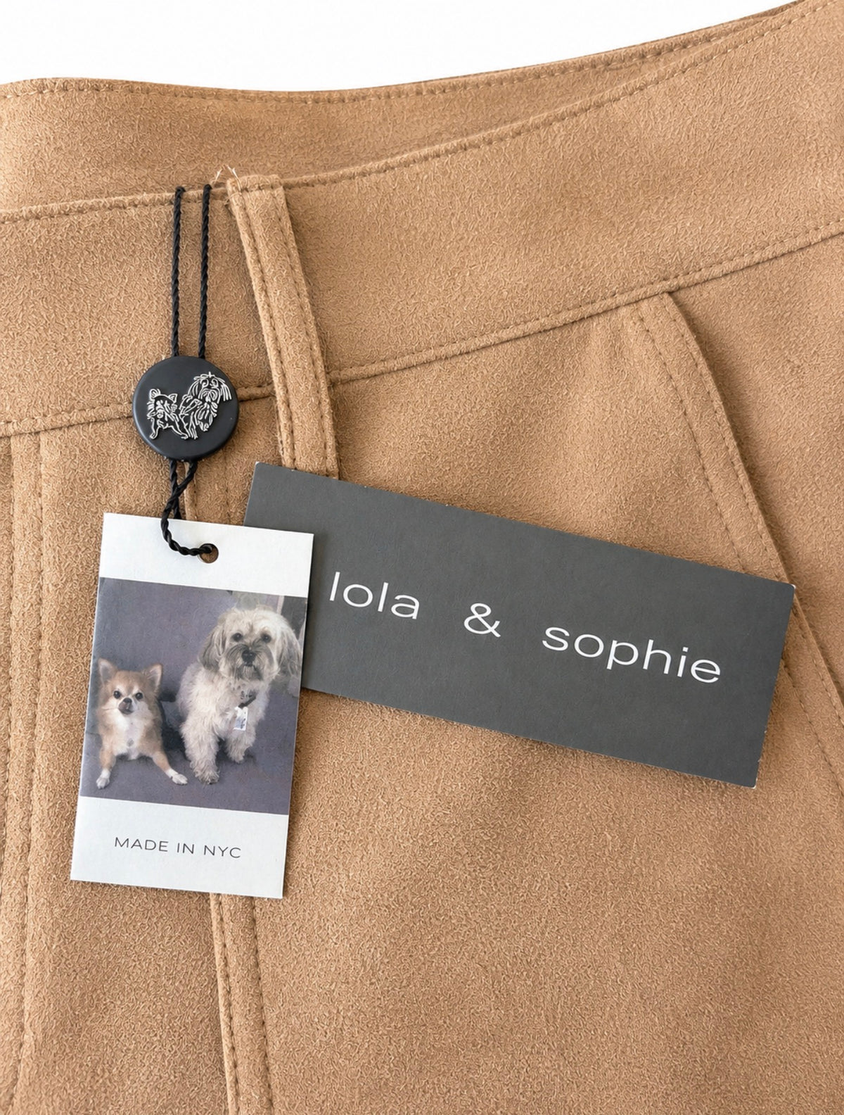 Contempory Faux Suede Utility Trousers