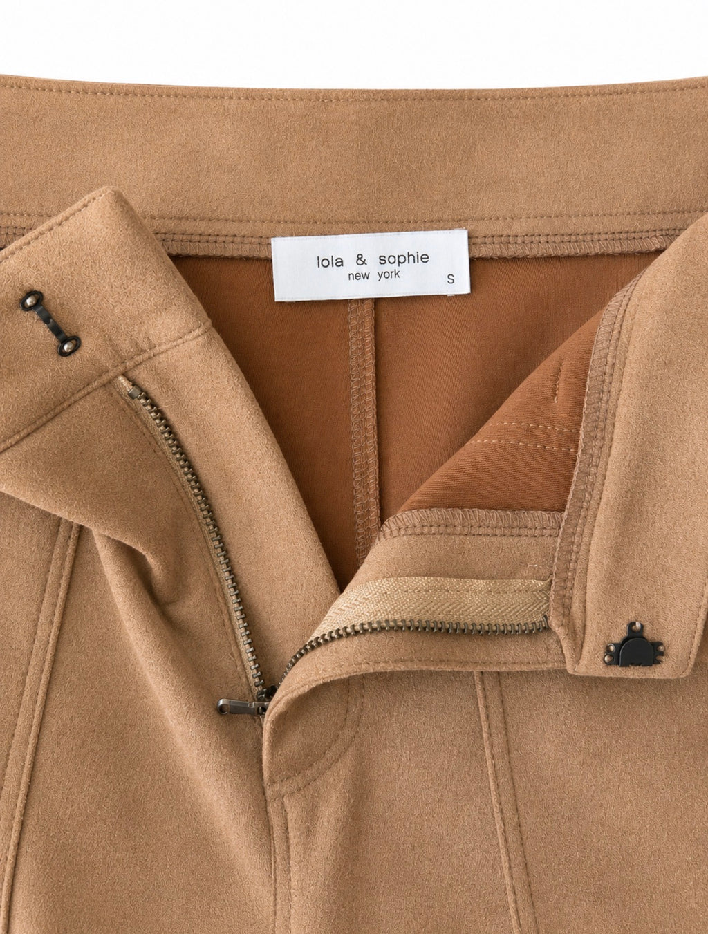 Contempory Faux Suede Utility Trousers