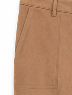 Contempory Faux Suede Utility Trousers
