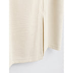 THE ROOM Anthropologie Cream Bodycon Ruffle Dress NWT Size LARGE