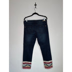 PILCRO AND THE LETTERPRESS Boho Embroidered Cuff Jean Size 29