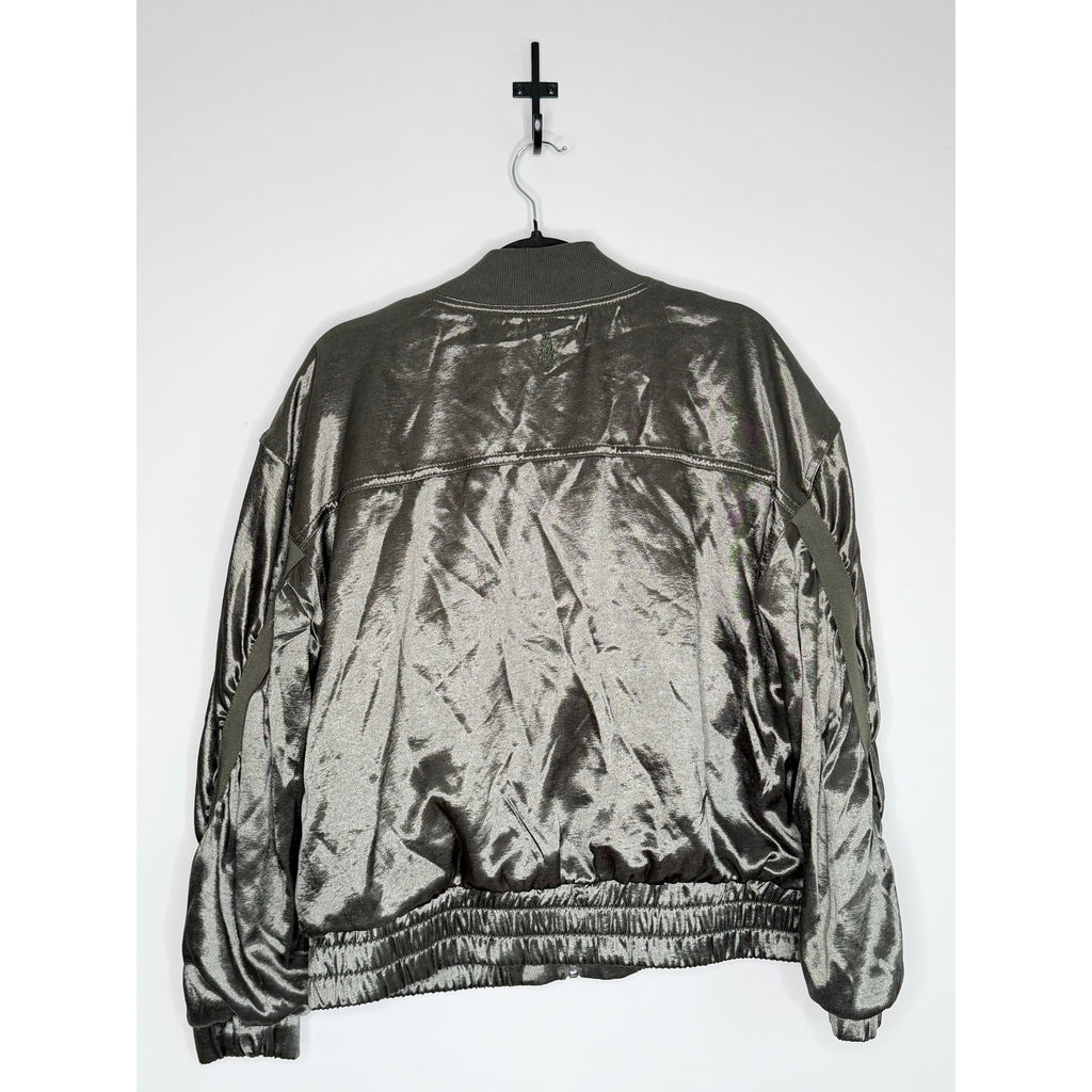 FREE PEOPLE Satin Bomber Jacket NWOT Size SMALL