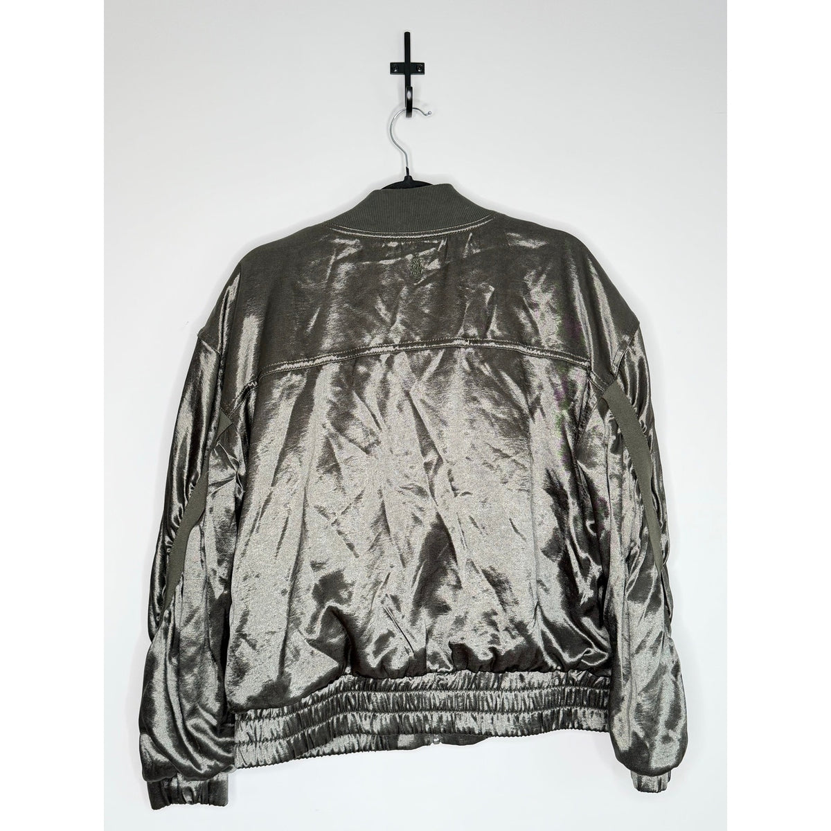 FREE PEOPLE Satin Bomber Jacket NWOT Size SMALL