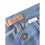JUDY BLUE Faux Leather Flare Trouser Pants with Tummy Control NWT Size Small 3/26