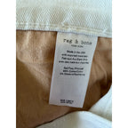 RAG & BONE High Rise Ankle Cigerette Jean Optic White NWT Size 30